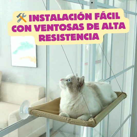 CAMA PARA GATOS TIPO HAMACA COLGANTE