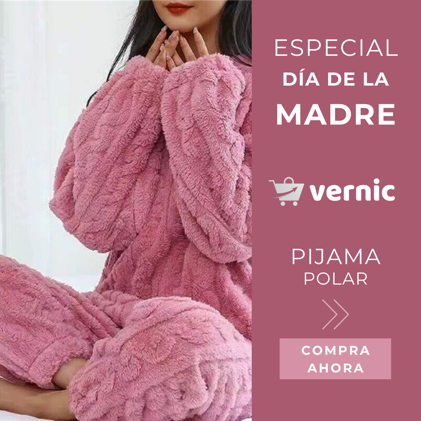 Pijama Polar Trenza Talla única