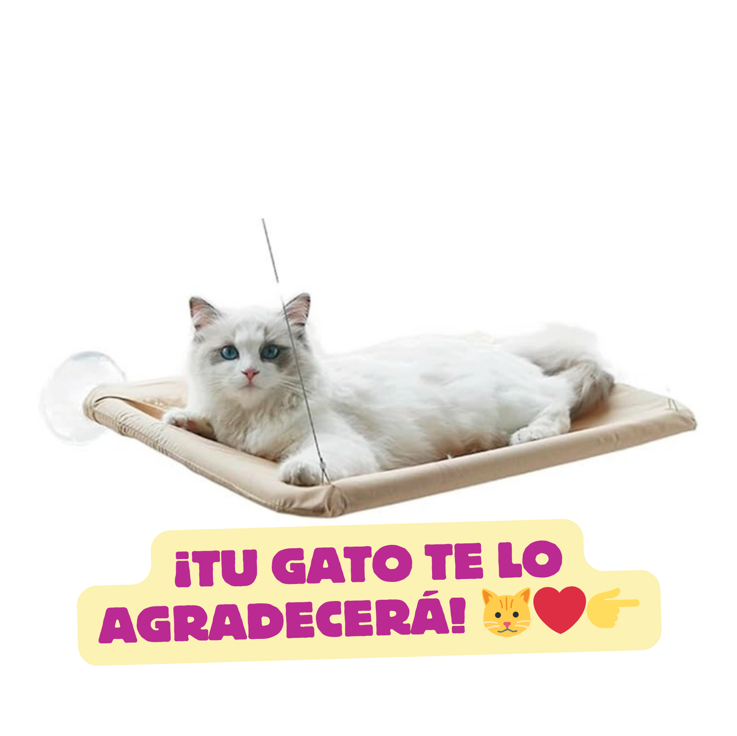 CAMA PARA GATOS TIPO HAMACA COLGANTE
